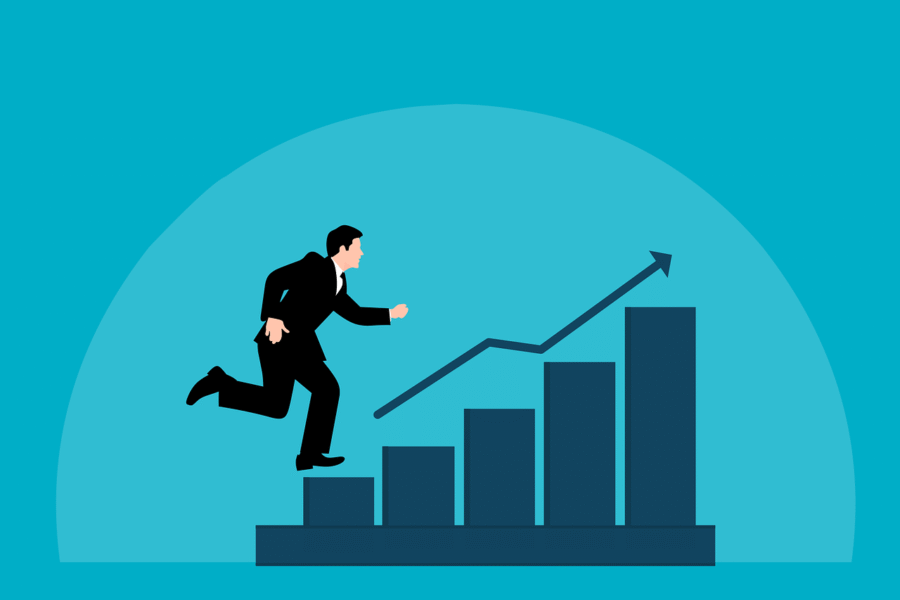 Free success investment business vector