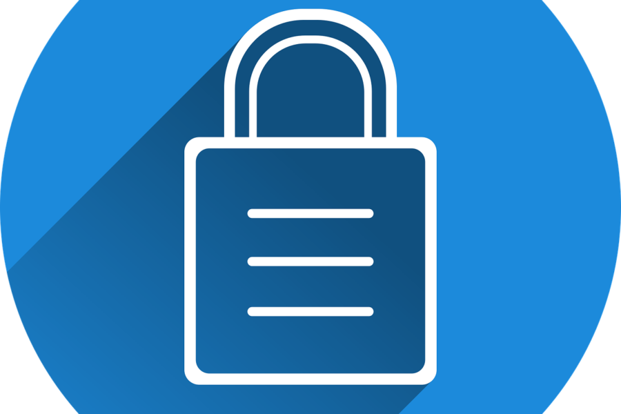 Free castle security locked vector